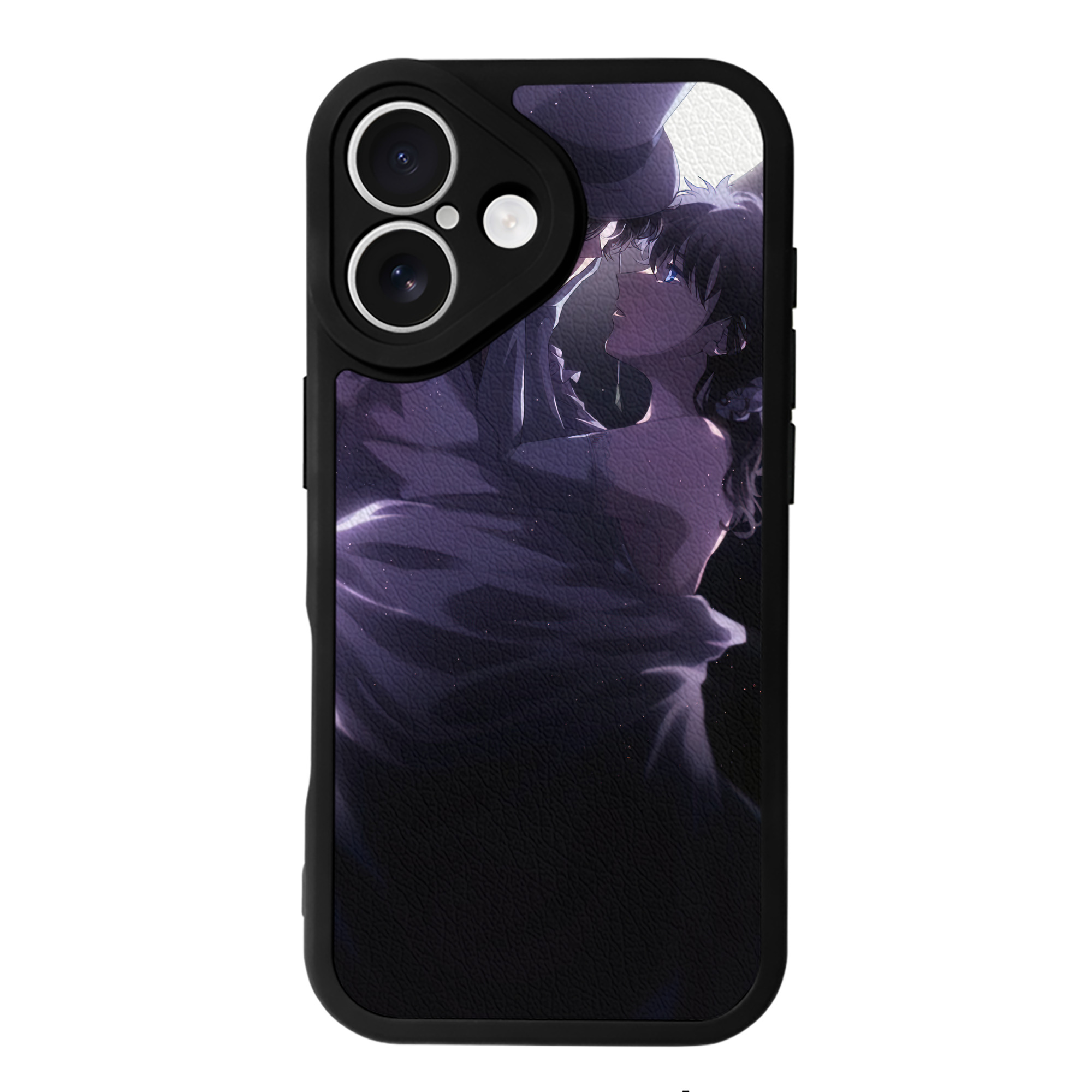 （画像用） 名探偵コナン Detective Conan 【iPhone 16シリーズ対応】シリコンスマホケース（レザー調） 材質：シリコン